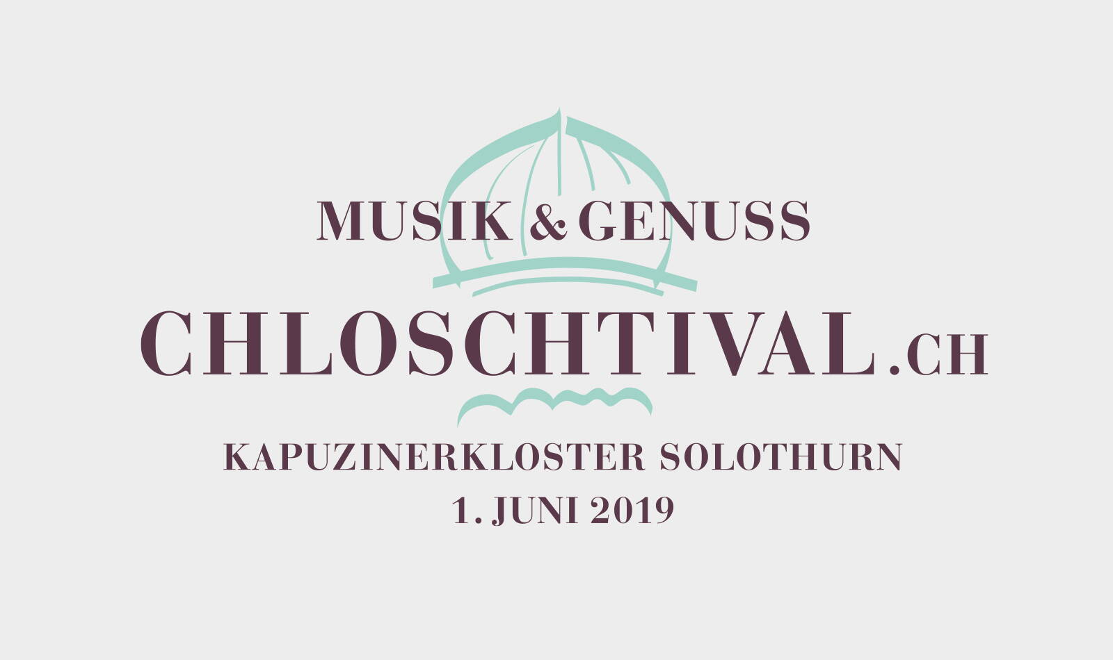 Chloschtival Logo, Für Musikgenuss